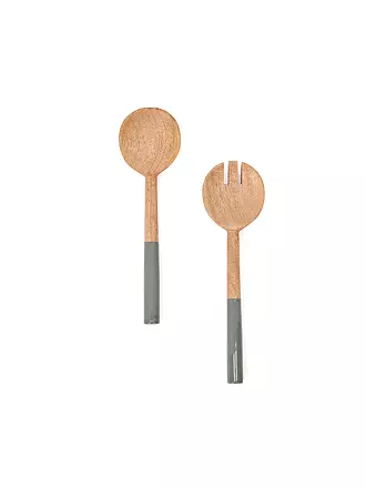 FYNCH-HATTON | Salatbesteck 2-tlg. KISHA Walnut | hellgrün